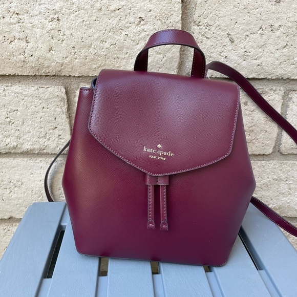 NWT Kate Spade Backpack Burgundy​​​​​ - Picture 3 of 11